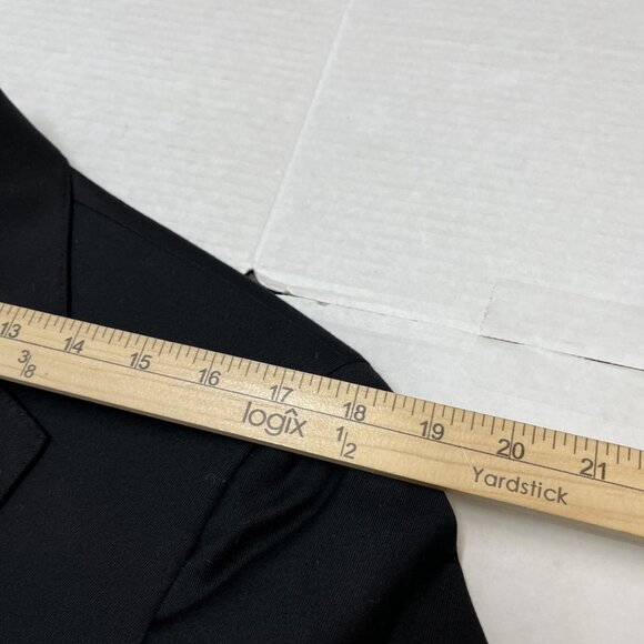 Alton Lane Blazer Mens 44L Black Mercantile Suit Jacket Tailored Fit Formal Prom - Picture 8 of 11